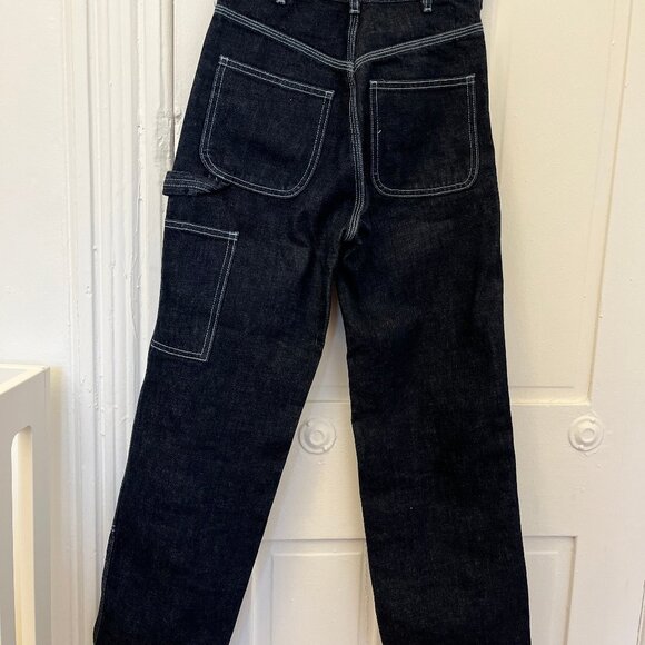 Jesse Kamm Patchfront Handy Pants - Dark Blue Japanese Denim Size 0 - Picture 2 of 4